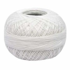 Lizbeth Egyptian Cotton Crochet Thread Size 40 Color 601 Snow White