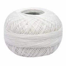 Lizbeth Egyptian Cotton Crochet Thread Size 40 Color 601 Snow White