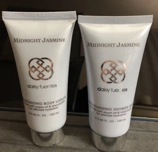 MIDNIGHT JASMINE Body Lotion 3.3 oz. & Shower Gel Travel Size Set! Daisy Fuentes