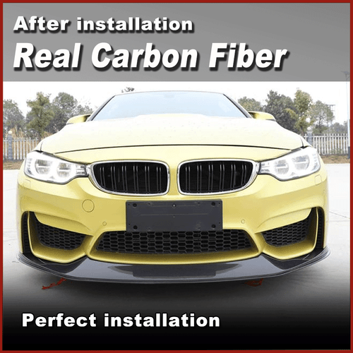 For BMW F80 M3 F82 F83 M4 2014-2019 REAL CARBON Front Bumper Lip Chin Spoiler - Picture 6 of 15