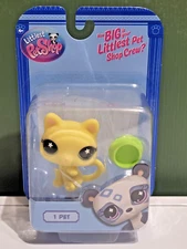 LPS LITTLEST PETSHOP AUTHENTIQUE CAT YELLOW CHEESE G7 FRANCE MANEKI NEKO PROMO