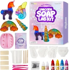 Playbees DIY Unicorn Soap Making Kit - STEM Activity Craft Toy