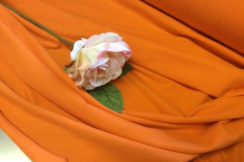 ORANGE Stretch Jersey - Soft Jersey Fabric - Picture 2 of 8
