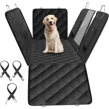 Simple Deluxe Dog Car Seat Cover for Back Seat Waterproof Pet Seat Protector