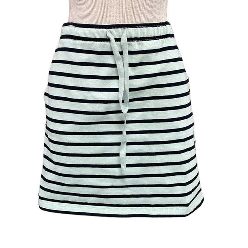 Ganni Anthroplogie Skirt Women S Small Green Black Striped Old Spice Jersey Mini - 第 1/15 張圖片