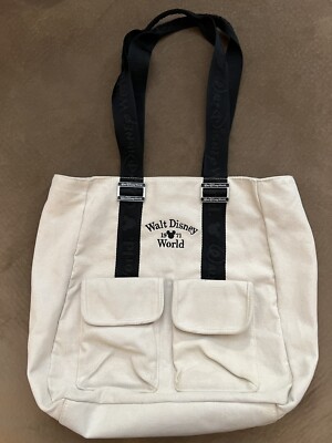 WALT DISNEY WORLD ESTABLISHED 1971 Vintage Style Canvas Tote Beach Bag