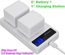 2-Pack A-1 Battery & Dual Charging Station for Arlo Pro Camera VMC4030 VMS4230