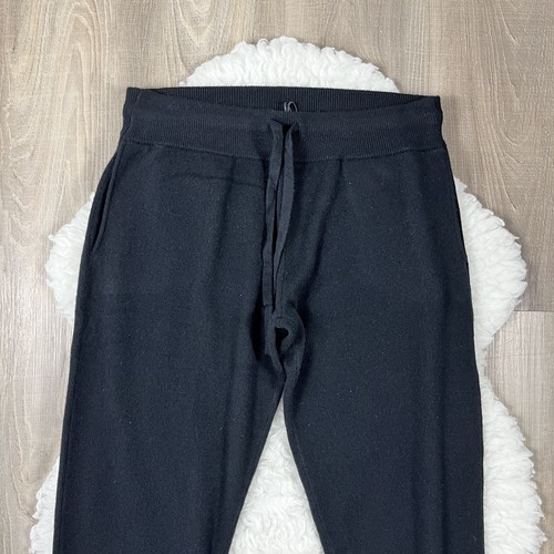 Hatch maternity cashmere wool knit joggers Size 2 M Medium Black NWT $228 - Picture 4 of 9