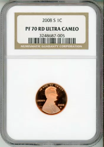 2008 S 1C PF 70 RD ULTRA CAMEO -  LINCOLN MEMORIAL - NGC: