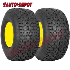 RVpunk 15x6.00-6 4Ply Lawn Mower Front Tires and Wheel For John Deere Set Of 2