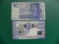 Nederland 2x 10 Gulden 1968 - 1997