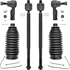 ASTARPRO - 6pcs Front Tie Rod Ends Inner and Outer Complete Kit with Boots... 