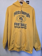 Vtg 2000s Pittsburgh Steelers 6 Time World Champs Hoodie L NFL Alstyle