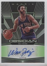 2019 Panini Obsidian Matrix Electric Etch Green 17/25 Walt Frazier Auto HOF 5l1