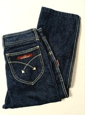 Vintage 1980s Jordache Logo Dark Wash Men's Jeans Size 29 W 32 I Straight Leg