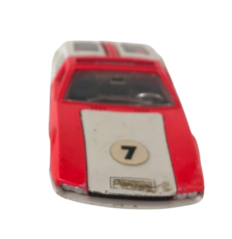 Dinky 187 De Tomaso Mangusta Vintage Original Rojo Blanco Capó Maletero Abierto Foto 2 de 4