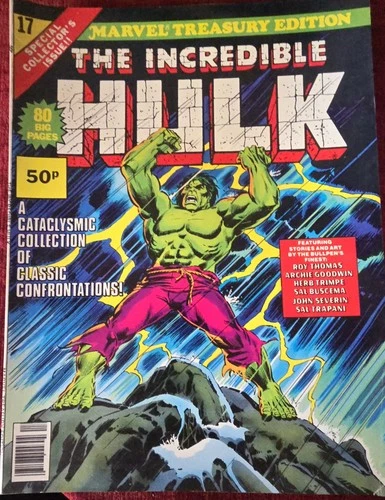 Marvel Treasury Edition #17 -The Incredible Hulk Vintage Comic Book