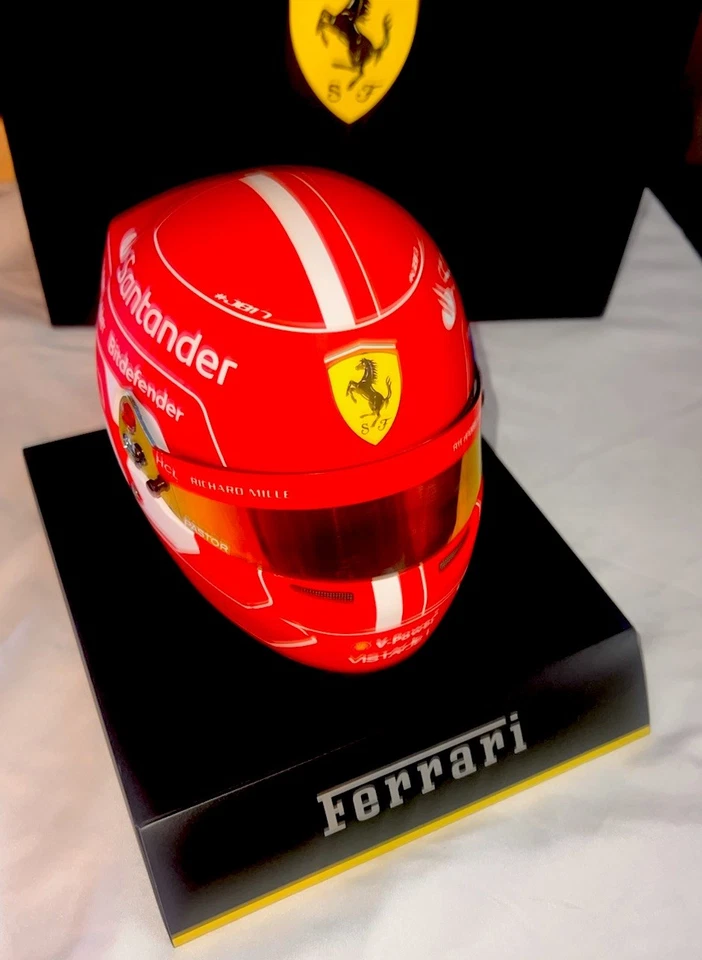 FERRARI F1 CHARLES LECLERC MINI HELMET 2024 - 1:2 Scale - FERRARI BELL F1 HELMET - Image 3 of 4