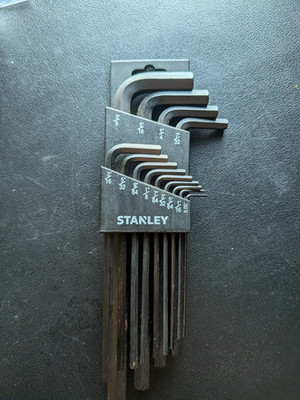 Stanley 13 pc. Standard Arm Hex Key Set - Molded Plastic Holder