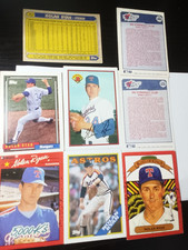 1986-1991 Nolan Ryan 8 baseball cards in lot Astros & Rangers