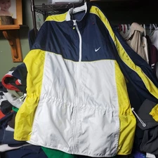 Vintage 90s Nike Color Block Windbreaker Full Zip Mens XL