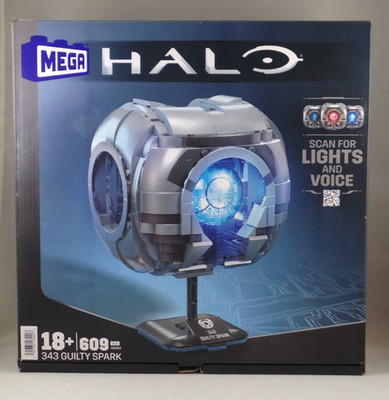 MEGA Halo 343 Guilty Spark 609 pcs Building Set Lights & Voice HHR99 New Sealed