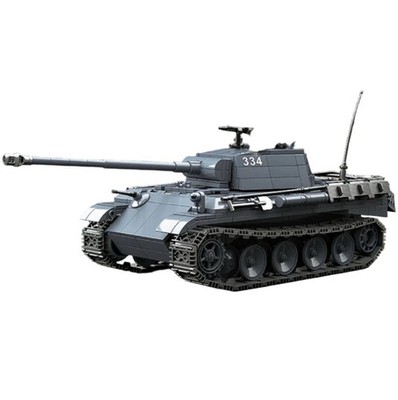 1180 Teile Panther Panzer Ziegelmodell - Zweiter Weltkrieg