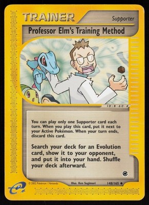 E-Reader Professor Elm's Training Method 148/165 Expedition Pokemon TCG Card