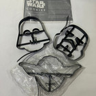 Star Wars Cookie Cutter Set of 3 Darth Vader Stormtrooper Yoda Recipe EUC
