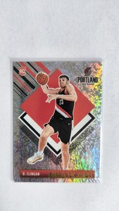 2024-25 NBA Panini Hoops Donovan Clingan TRIBUTE Texture Prizm Base Card #293