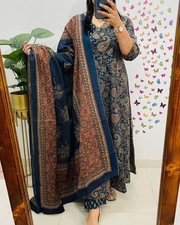 New Anarkali kurta set with Angrakha style with side dorii attached heavy Tassel