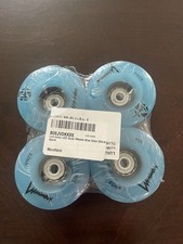 Luminous LED Quad Skate Wheels Blue Glow 62mm 85A Set of 4, LUWLQLU62BLGW