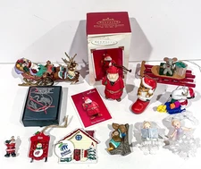 Lot of 12 Assorted CHRISTMAS Ornaments Frostlight Faerie Hallmark Salisbury
