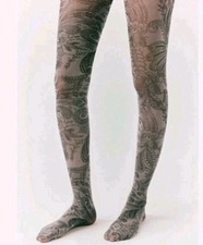 NWT Free People Midnight Brocade Tights  One Size RV 30