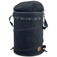 Pop Up Trash Can Collapsible Storage Bin Laundry Garden Leaf Bag Black
