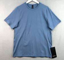 Lululemon Organic Cotton Classic-Fit T-Shirt Small Blue Washed Denim LM3FQQS