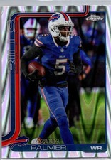 2025 Topps Chrome Football Joshua Palmer #31 RAY WAVE REFRACTOR BILLS