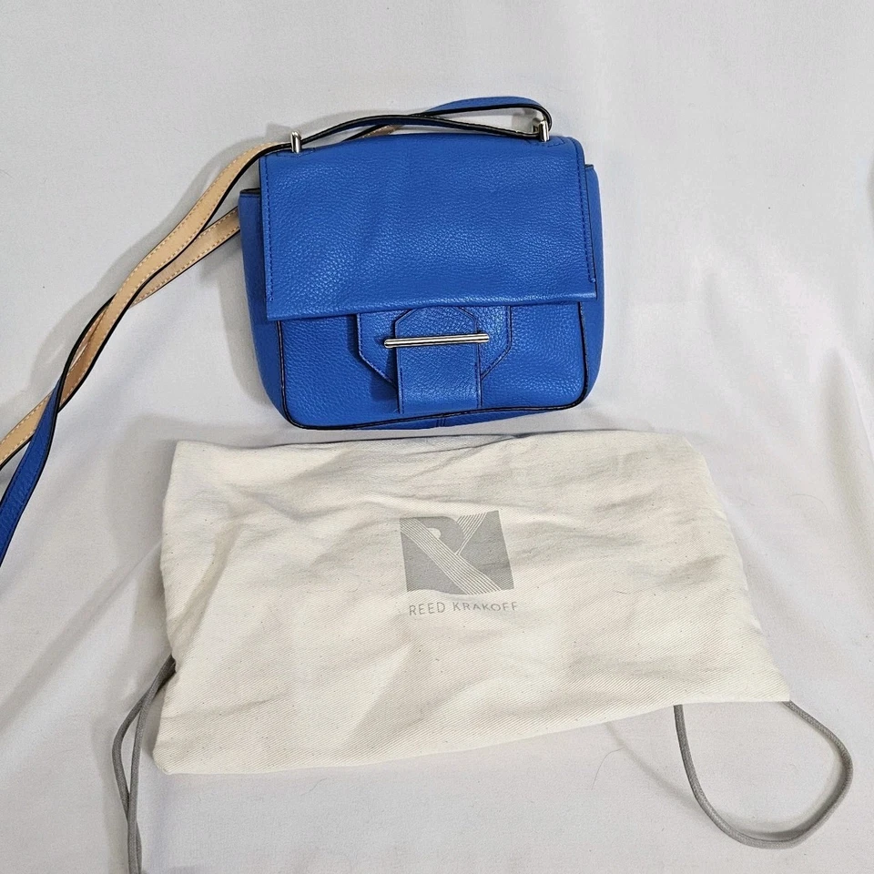 Reed Krakoff Royal Blue Leather Mini Square Crossbody Shoulder Bag NWT - Image 3 of 4