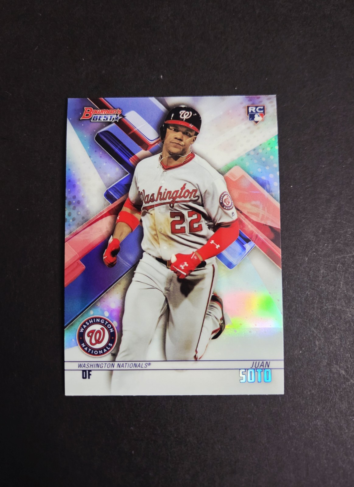 2018 Bowman's Best Juan Soto Refractor Rookie RC #29 Nationals