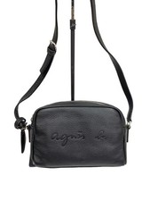 agnes b VOYAGE Shoulder Bag, Leather, Black, ns03-03, Brand New with Tags