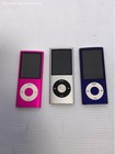 Lot Of 3 Apple Pink Silver Blue iPod Nano A1285 A1320 8Gb Media Player Bundle
