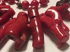 VINTAGE DEEP NICE NATURAL RED CORAL NECKLACE, 925 Clasp 👍 — photo 5