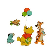 Vintage Winnie the Pooh wall art Eeyore piglet Tigger Nursery