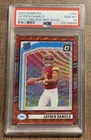 Jayden Daniels 2024 Panini Donruss Optic Preview Red Wave Rookie PSA 10 Gem Mint