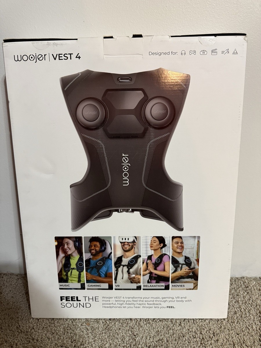 Woojer Vest 4 HD Haptic Vest Next-Gen Immersive Audio & Gaming