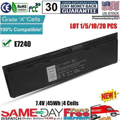  LOT Battery For DELL Latitude E7240 E7250 Ultrabook GVD76 KWFFN VFV59 WD52H NEW