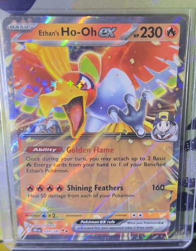 Ethan's Ho-Oh EX Holo Double Rare Card 039/182 Sv10: Destined Rivals