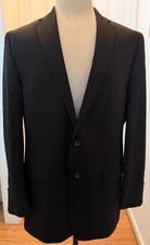 CHAPS Est 1978 Mens Black Blazer Sport Coat Suit Jacket 2 Button Single Vent