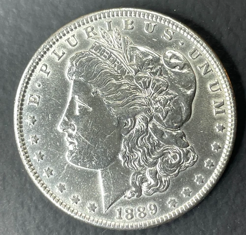 1889 MORGAN SILVER DOLLAR, MS, BU, ESTATE SALE, 90% SILVER COIN, #0061