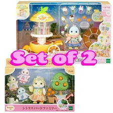 Sylvanian Families Citrus Bird Family & Juice Shop Set Calico Critters Japan NEW
